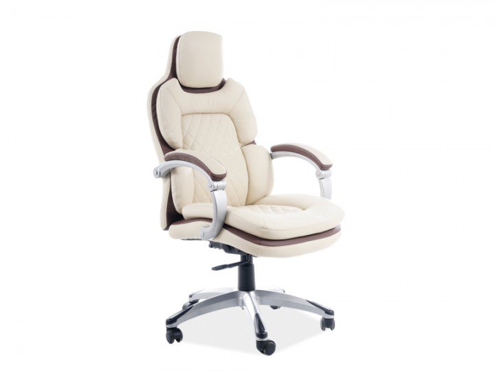 Крісло поворотне Signal Q-388 Кремовий / Коричневий